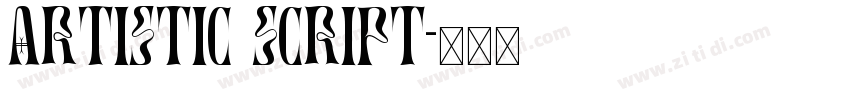 Artistic Script字体转换